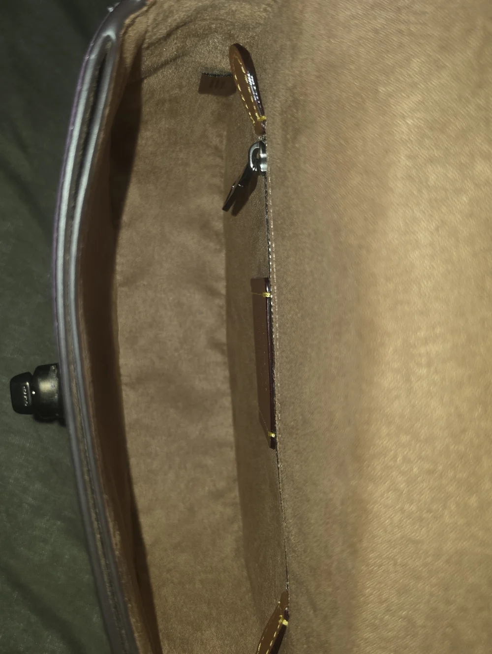 Lavender Coach Willow Pebbled Leather Crossbody Bag - Picture 7 of 8